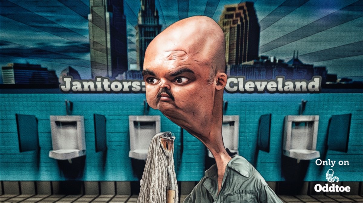 Oddtoe's tweet photo. TV is saturated with shows about doctors &amp; lawyers. Every other program is set in New York or LA. On the flip side, janitorial dramas are underrepresented. 

I’m proud to announce our new franchise in the series, “Janitors: Cleveland”!

#newtvshow #newtvseries #streaming #netflix https://t.co/dOMOBHvY4j
