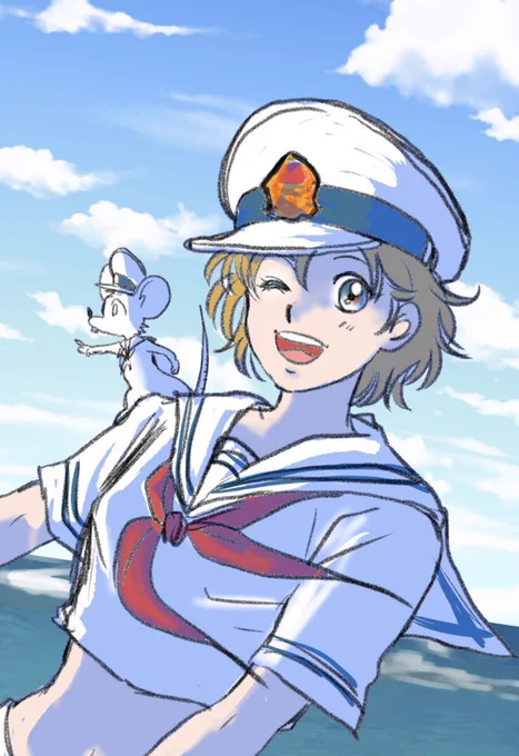 2022年8月 #今月描いた絵を晒そうウエスタン以外のイラスト夏が終わるなぁ、、 