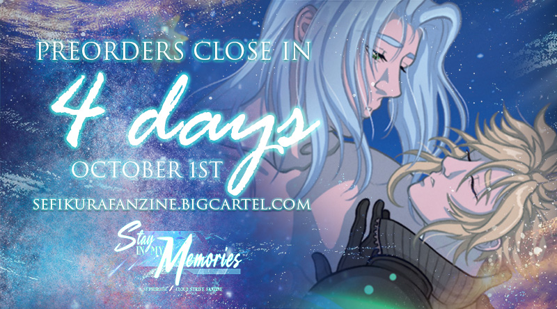SefikuraFanzine's tweet photo. ⭐COUNTDOWN⭐

A blessing is bestowed. 🌟 Reversed, it brings despair. 

This dreamy piece by @firstsurugi was created for Stay in my Memories: A Sephiroth x Cloud Strife Fanzine. Catch it before it falls away in four days! 🌠

🐍☁️ Store: https://t.co/KyNDPD06HD https://t.co/A1KEI15hg6