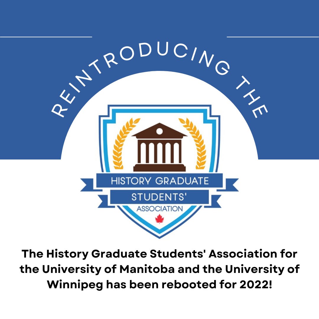 umhgsa's tweet photo. Reintroducing the History Graduate Students' Association (HGSA)!

Follow us for information on events for Graduate History Students at the University of Manitoba and University of Winnipeg.

Join our History Community! https://t.co/juso8iKsHT