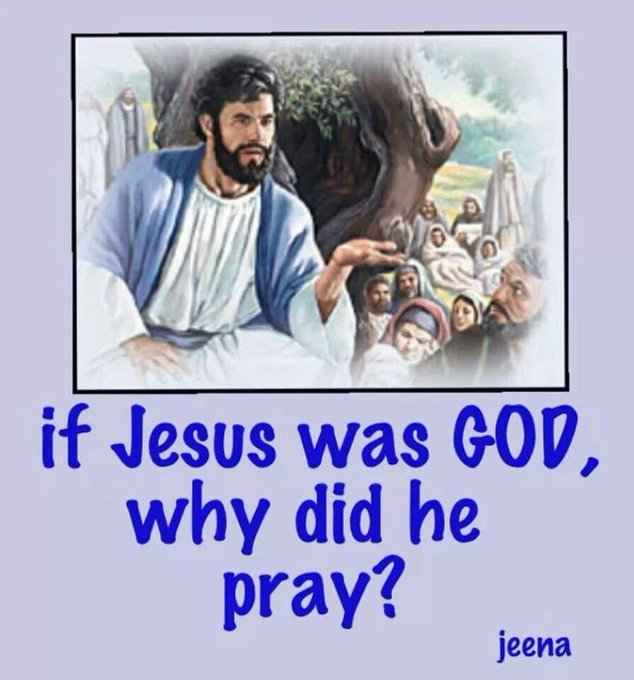 Johnhere10's tweet photo. #WWERaw
Think
Where in the Gospels did Jesus use the word “Trinity”? If Jesus was God, why did he worship God? 
And, if Jesus was God, why in the world would he say something like the following?
Why callest thou me good? There is none good but one, that is, God.(Matthew 19:17) https://t.co/wL0lcMk2V0