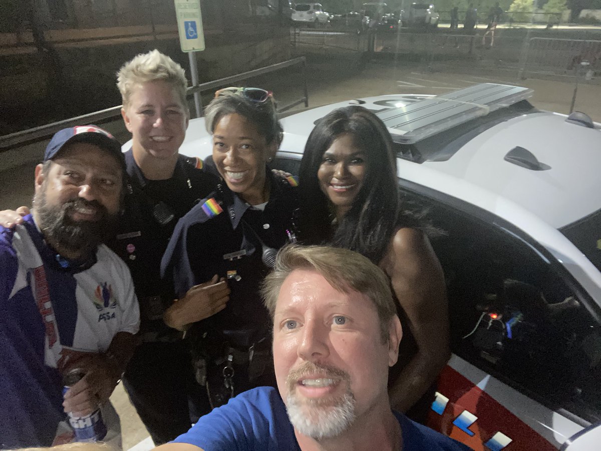 DPDLGBTQ's tweet photo. Welcome to Dallas 🌈☀️Gay World Series Softball. Opening Ceremony https://t.co/0vvrhV29mX