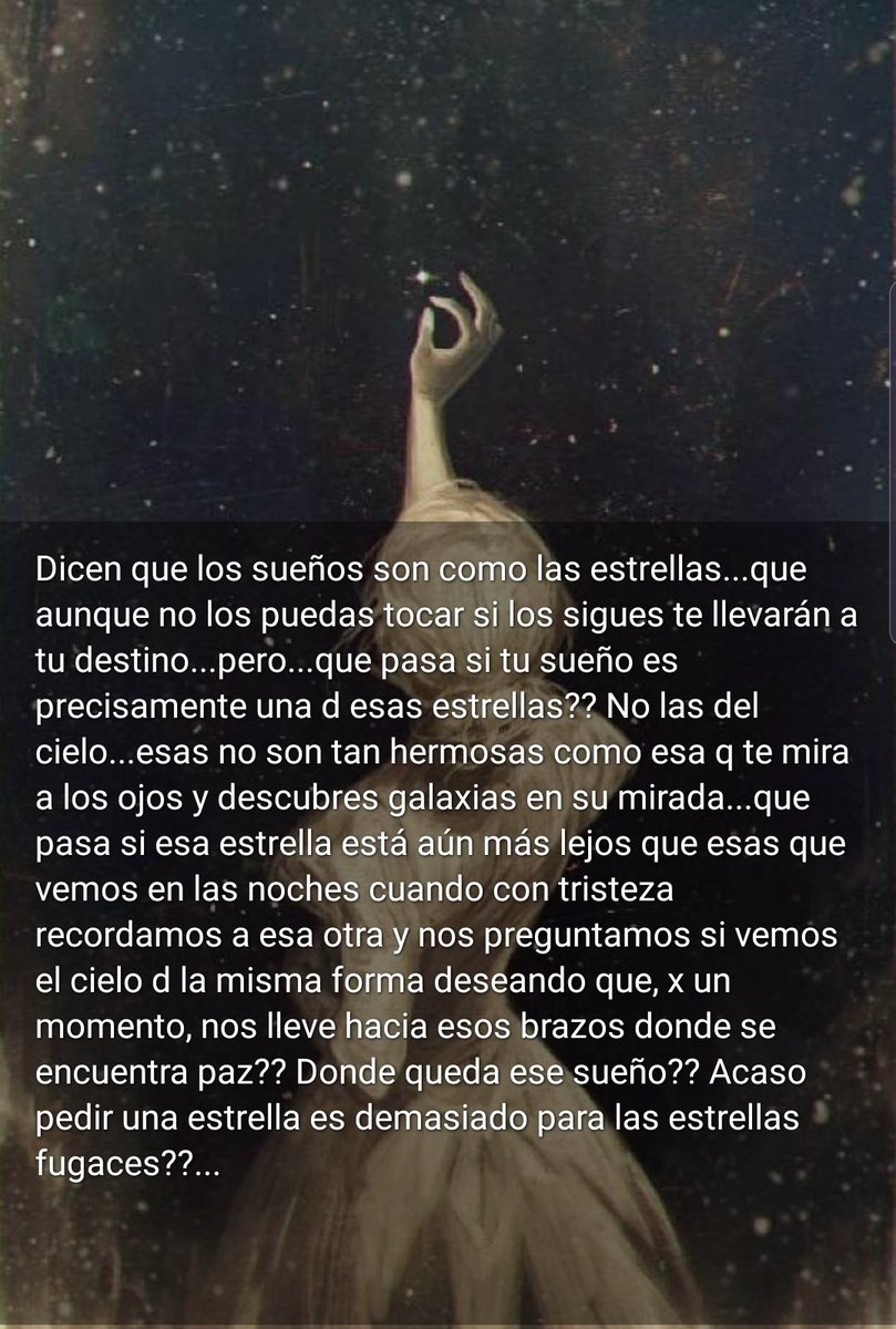 EdeinyL's tweet photo. Yo sueño con una estrella 😞 https://t.co/FJH2TefGwa
