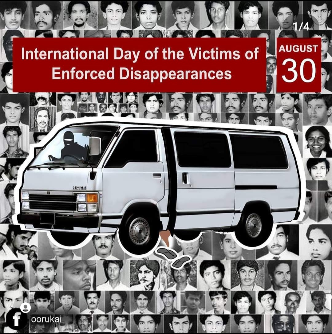 VoiceCounts1's tweet image. International day of the victims of enforced disappearances / அனைத்துலக வலிந்து காணாமலாக்கப்பட்டோர் நாள்
#forcibly #disappearances #SriLanka