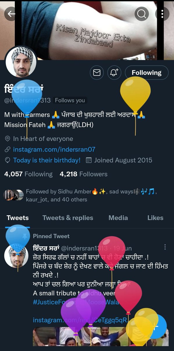 Kaur_Rose01's tweet photo. ਹੈਪੀ ਬਰਥਡੇ ਵੀਰੇ @indersran1313 ਵਾਹਿਗੁਰੂ ਥੋਨੂੰ ਸਾਰੀਆਂ ਖੁਸ਼ੀਆਂ ਦੇਣ ❤️🥰 ਮਿਹਰ ਬਣਾਈ ਰੱਖਣ ਬਸ ਹੁਣ ਵਿਆਹ ਵੀ ਹੋਜੇ ਜਲਦੀ 🤭😝 ਬਹੁਤ ਐਸ਼ ਕਰਲੀ https://t.co/NB2m6ic0PU