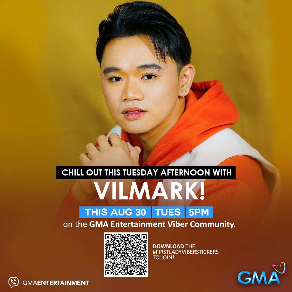 GMASingers's tweet photo. #GMASingers: Join #Vilmark (@VilmarkViray) as he graces the GMA Entertainment Viber Community this afternoon at 5PM!

To join at the #GMAViberCommunity, click here: https://t.co/1fGLDCIlyw

See you online, Kapuso! ❤️ https://t.co/xszKt1geNx