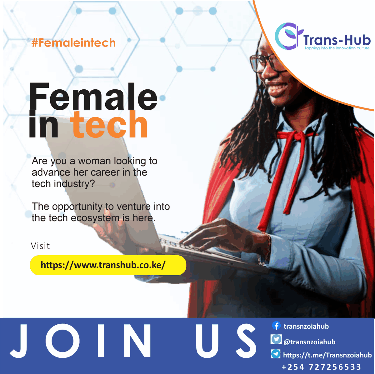 transnzoiahub's tweet photo. #femaleintech 
𝗔𝗿𝗲 𝘆𝗼𝘂 𝗮 𝘄𝗼𝗺𝗮𝗻 𝘄𝗵𝗼 𝘄𝗮𝗻𝘁𝘀 𝘁𝗼 𝗮𝗱𝘃𝗮𝗻𝗰𝗲 𝗵𝗲𝗿 𝗰𝗮𝗿𝗲𝗲𝗿 𝗶𝗻 𝘁𝗵𝗲 𝘁𝗲𝗰𝗵 𝗦𝗽𝗮𝗰𝗲?
-----
The opportunity to venture into the tech ecosystem is here.
-----
https://t.co/f0P9NguxTF
https://t.co/vHMHWVQgyK
https://t.co/bKcUQgNjRE https://t.co/rhyI3yxLYc