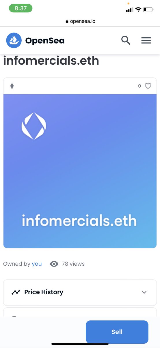 NftGems20's tweet photo. Still can’t believe I got this domain for 0.01 eth. #ENS #ensdomains #ensdomain https://t.co/0DyfJ9ZdVo