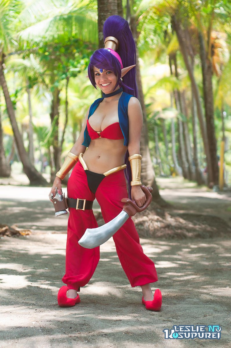 Howl_Hollow's tweet photo. Author: "LeslieSalas"
Game: #Shantae
Character: #Shantae
Nation: #ScuttleTown 
Origin: #HalfGenie #Human #Hybrid https://t.co/6caVdYcypz