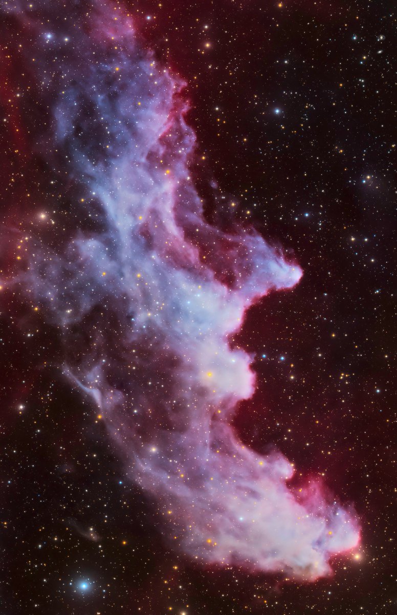 I used 24 hours of exposure to create this photo of the Witch's Head nebula. Always amazes me what beautiful colors are contained within the swirling gas and dust of the cosmos.