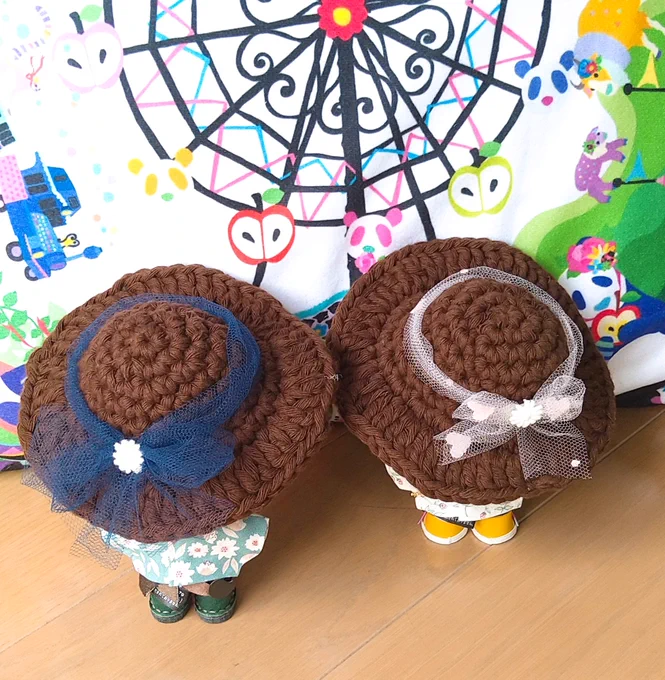 maru蜜柑さん()のお帽子と推しアクセサリーが届きまして、お着替えかわよ〜!秋も使えるお帽子、ぬさんは秋も日焼け対策バッチリですありがとうございました! 