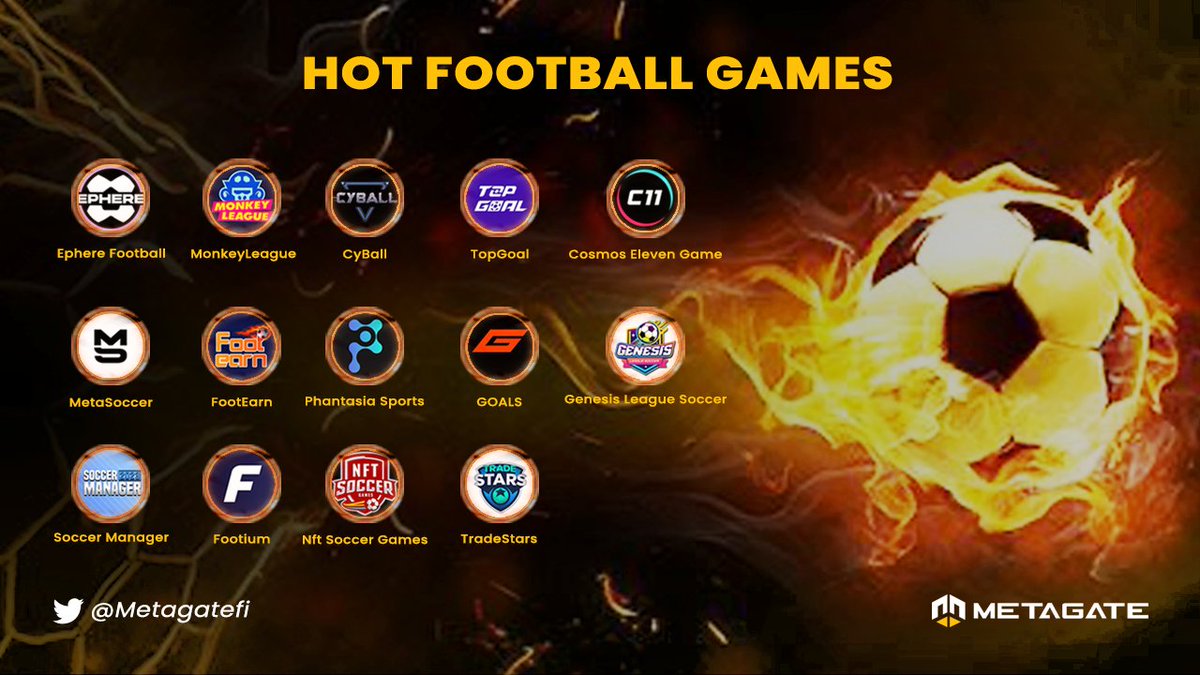🔥🔥🔥Hot Football Games
<a href="/TopGoal_NFT/">TOPGOAL ($GOAL)</a> @GenesisLSoccer @TheMonkeyLeague <a href="/MetaSoccer_EN/">MetaSoccer</a> @PhantasiaSports <a href="/TradeStarsOK/">TradeStars</a> <a href="/NftSoccerGames/">NFT Soccer Games 🔺🌶</a> <a href="/CyBallOfficial/">Liveforcrypto</a> <a href="/Footium/">Footium</a> <a href="/PlayGOALS/">GOALS</a> <a href="/Cosmos_E11even/">Cosmos Eleven Game</a> <a href="/SoccerManager/">Soccer Manager</a> @ephere_football <a href="/FootEarn/">FootEarn Official</a> 
#P2E  #Metaverse  #GameFi‌