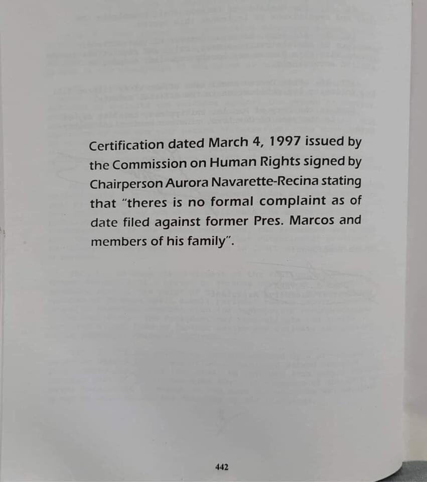 aicragleoj's tweet photo. Documented truth that no Human Rights cases was ever filed against the Marcoses. https://t.co/eeNJwL0qCL