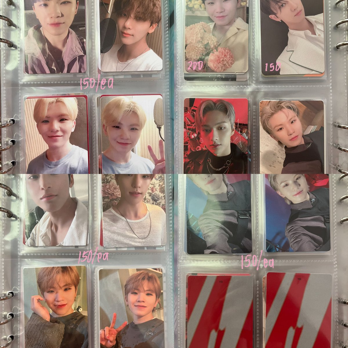 hoshujii's tweet photo. quitting sale

— mostly woozi and jeonghan
— mint/good condition
— scratches are from the binder sleeves, not pcs
— strictly payo

♡ prices indicated
♡ must buy at least 2
♡ discount for 4 or more pcs!

mop: gcash, shopeepay, maya
mod: shopee, ggx, lbc, sdd

dm/comment to buy! https://t.co/dl6UYdgFbQ