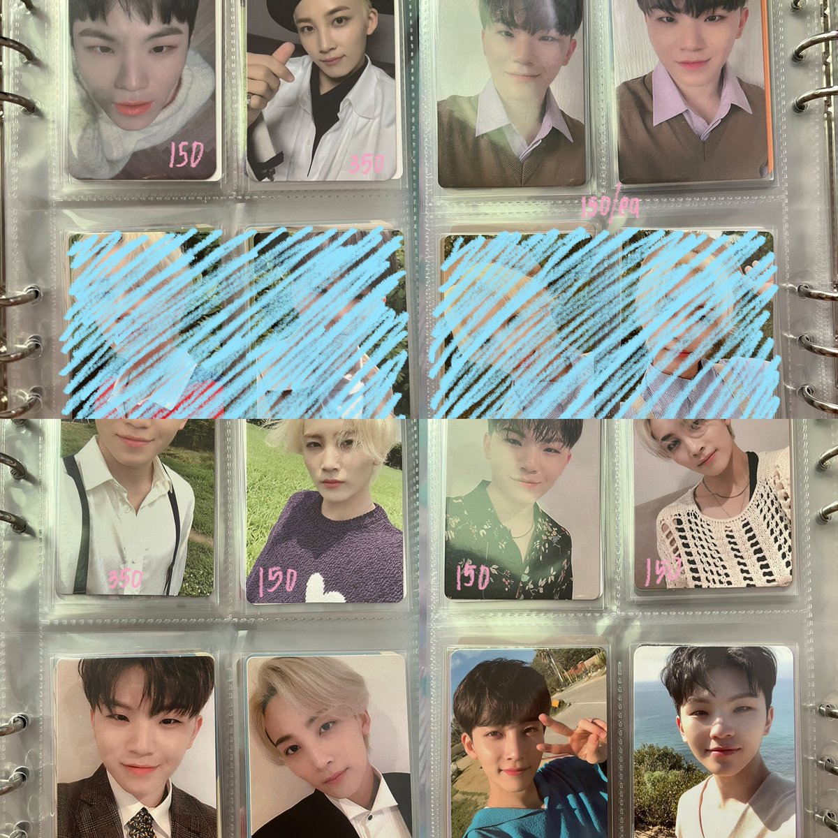 hoshujii's tweet photo. quitting sale

— mostly woozi and jeonghan
— mint/good condition
— scratches are from the binder sleeves, not pcs
— strictly payo

♡ prices indicated
♡ must buy at least 2
♡ discount for 4 or more pcs!

mop: gcash, shopeepay, maya
mod: shopee, ggx, lbc, sdd

dm/comment to buy! https://t.co/dl6UYdgFbQ