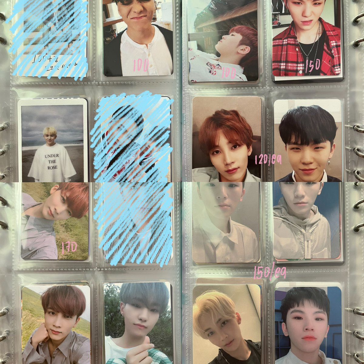 hoshujii's tweet photo. quitting sale

— mostly woozi and jeonghan
— mint/good condition
— scratches are from the binder sleeves, not pcs
— strictly payo

♡ prices indicated
♡ must buy at least 2
♡ discount for 4 or more pcs!

mop: gcash, shopeepay, maya
mod: shopee, ggx, lbc, sdd

dm/comment to buy! https://t.co/dl6UYdgFbQ