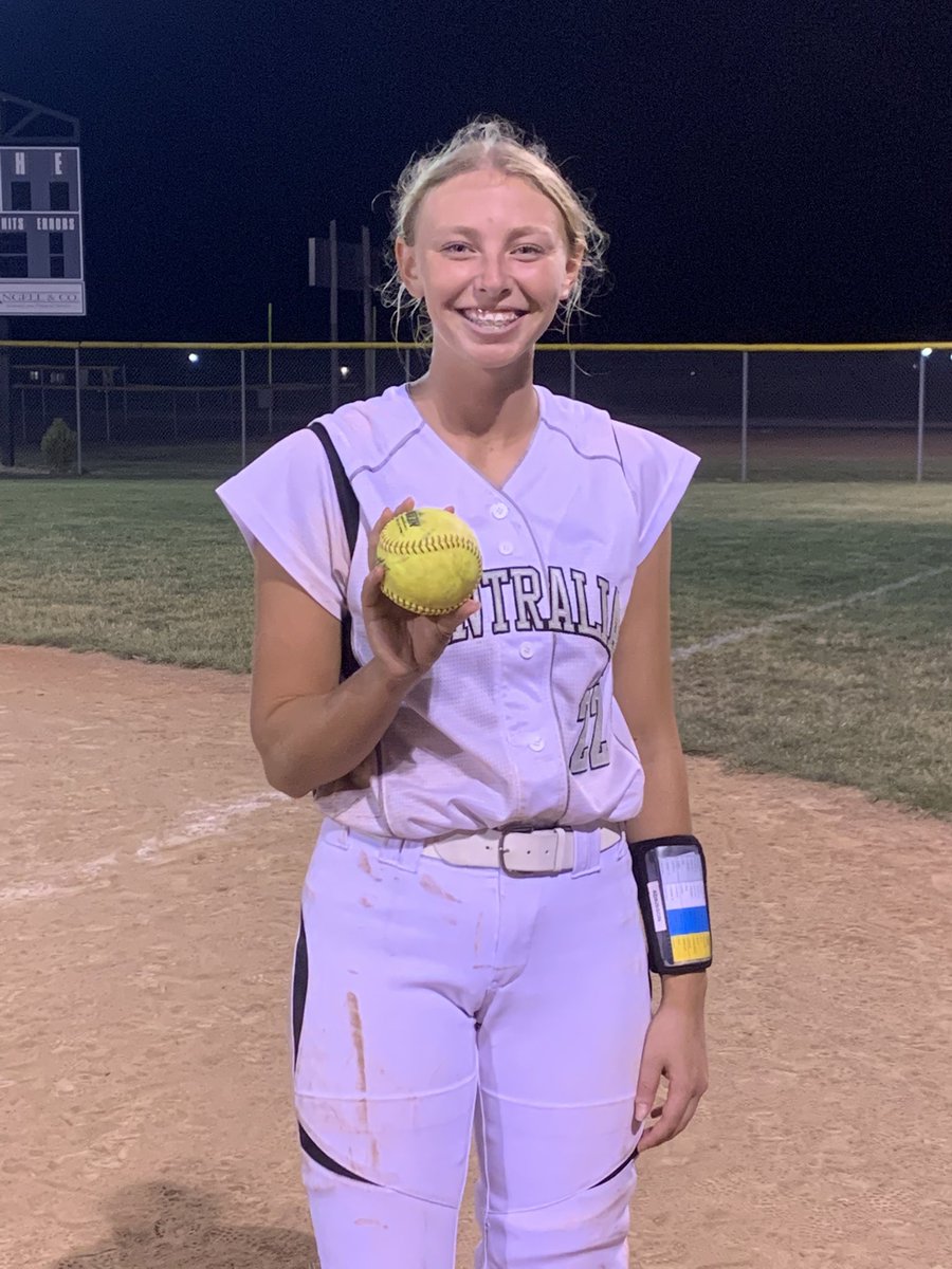 Makenzi Adkisson with a Grand Slam in the 4th inning in the 10-1 win over Macon.