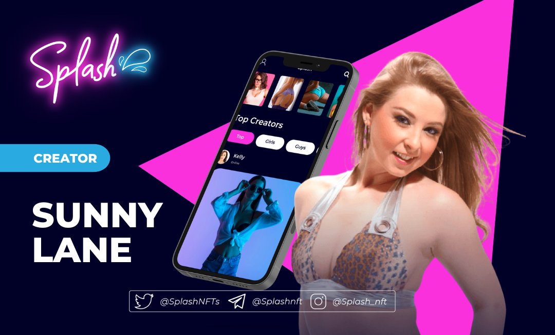 SplashNFTs's tweet photo. Are you ready to see the beautiful @Sunnylane on the $SplashNFT Marketplace?, you'll be getting wet and wild with the hottest content creators in blockchain π #SplashNFT https://t.co/DXAmafDYnP