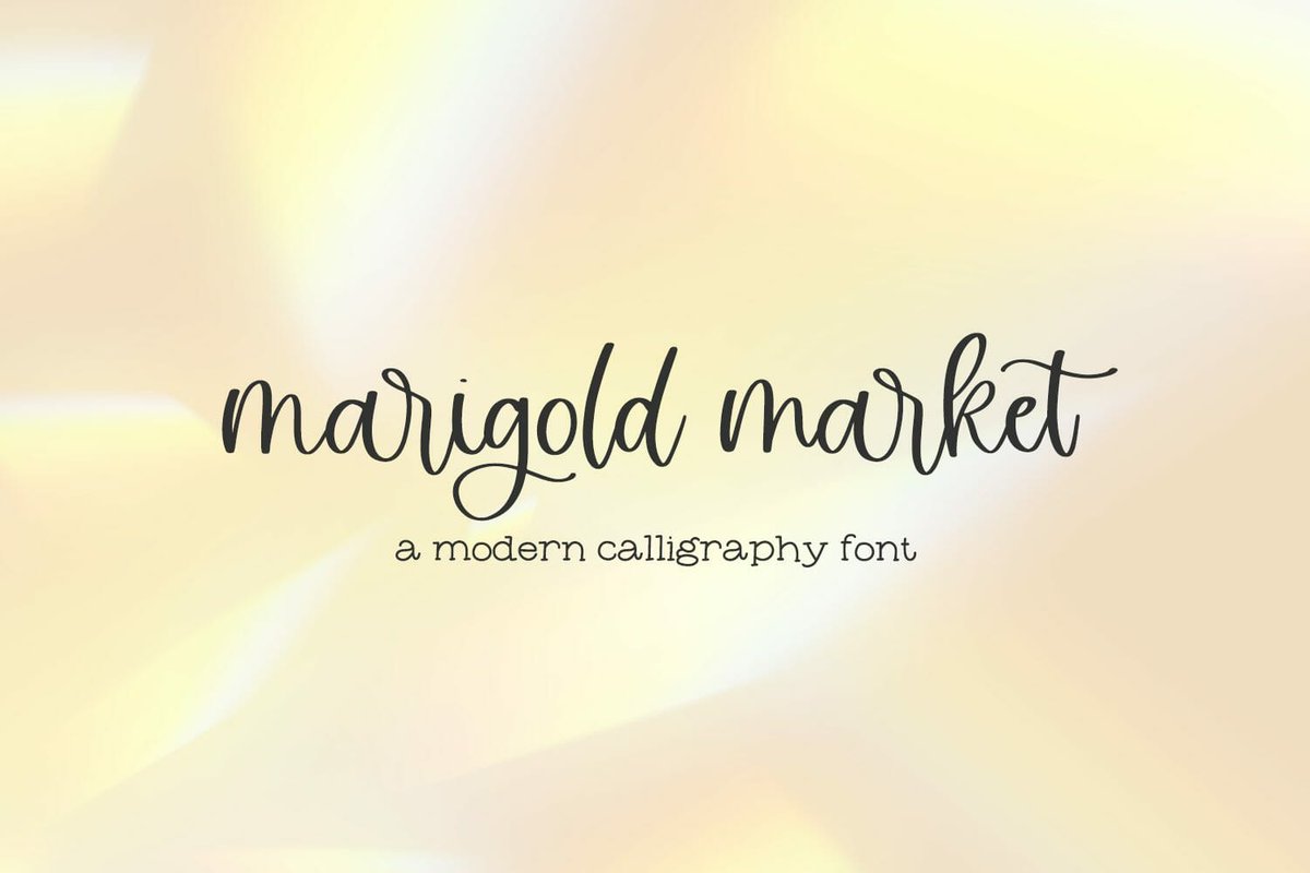 Want to see how your text looks in Marigold Market Script Font? Use this preview tool!

Example Below

Marigold Market is best for:
- feminine, crafty projects with your Cricut or Silhouette machine,or your SVG design business
- farmhouse decor and

beckmccormick.com/product/marigo…