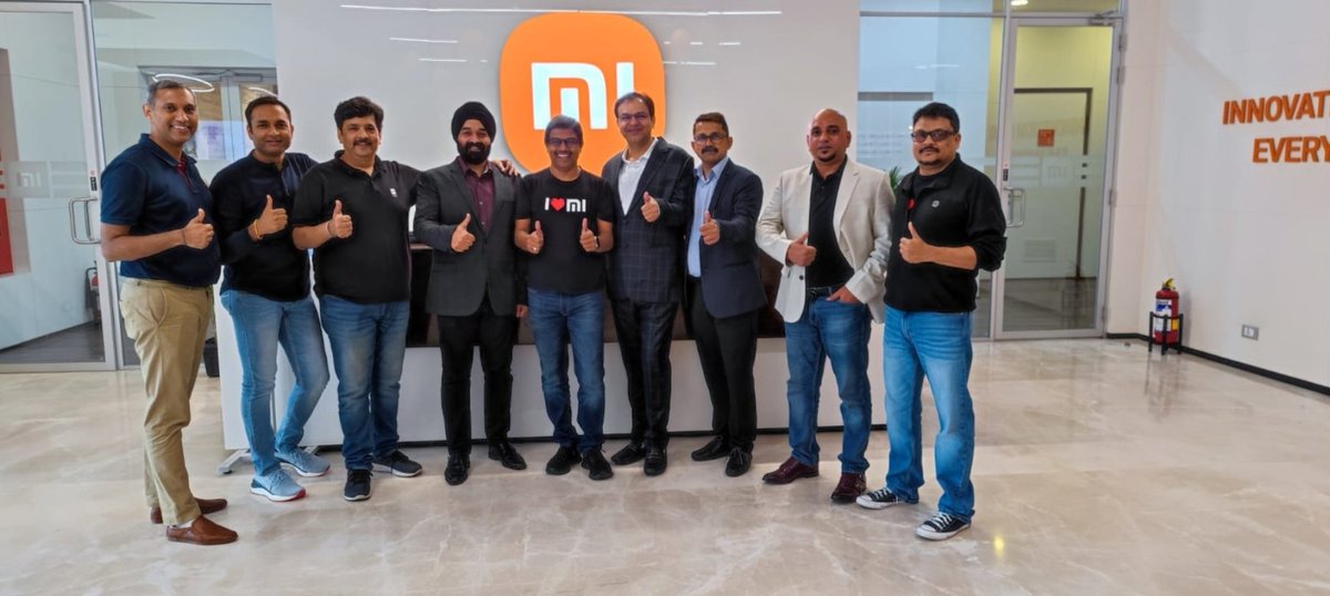 AimraIndia's tweet photo. @AimraIndia engagement with brands continues. The team connected with the top brass of @XiaomiIndia at their headquarters &amp; exchanged ideas &amp; views for upcoming festivals in a positive, cordial environment.  
Fingers crossed for a constructive announcement in the coming days. https://t.co/0PwFFj70uX