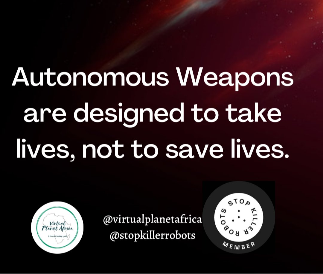 virtualplanet_A's tweet photo. #stopkillerrobots #stopautonomousweapons https://t.co/rS5xnUuGla