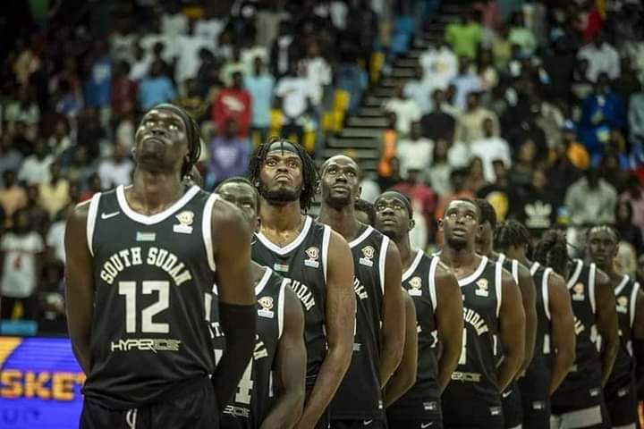 SaiedBandas's tweet photo. We are very proud 👏 of you guys 
#SouthSudanbasketball🏀team 🇸🇸
#SSOT https://t.co/wJSdhn8yXw