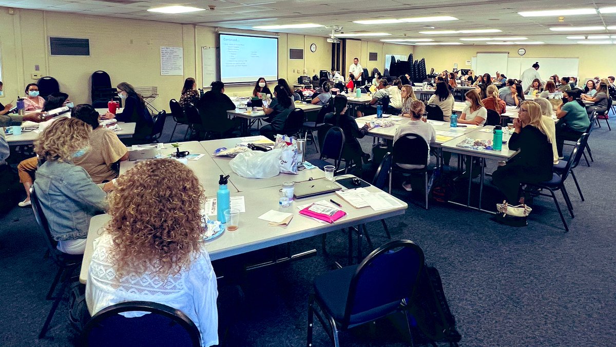 LBSchoolNurses's tweet photo. It was a FULL HOUSE! 🤩 Around 50 credentialed school nurses and 20 additional relief nurses attended today’s opening workshop! 😁 Your Student Health Services team is ready to start the year! Let’s do this!! 💪 #LBschoolnurses #proudtobeLBUSD https://t.co/0ZydSCEDVj