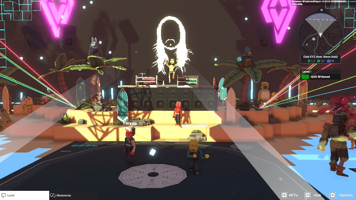 phsnost's tweet photo. @TheSandboxGame @steveaoki I just participated in the #SandboxAlphaS3Giveaway for a chance to win 500 SAND! On stage with Steve Aoki, check out my screenshot below!
👇 https://t.co/6ECcd8Qp5J