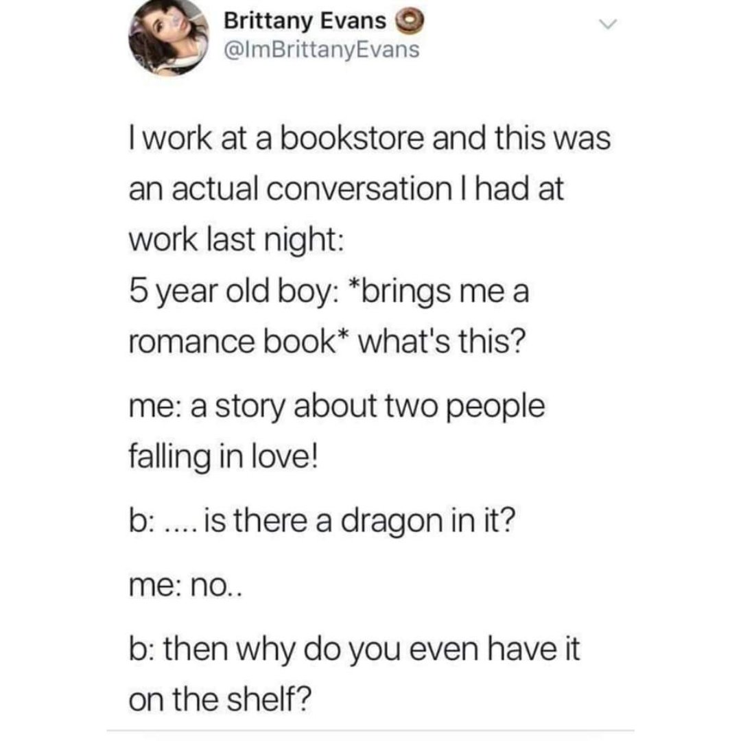 bdrpublishing's tweet photo. Just a little meme to go alone with our logo. Dragons make everything better.
#dragonstories #bdrpublishing #booklover #indiebooks #readmorebooks #Readingbooks #readingmemes #dragonmemes https://t.co/nC2esZAWo5