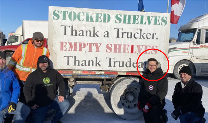 macmike086's tweet photo. @PierrePoilievre When word leaked out that @cafreeland was in Alberta having just announced a $10.2 billion surplus they got desperate. #Poilievre got his BBF #ElliotMcDavid to spring into action, & sent him, her schedule. It was planned attack by PP & the #CONservatives. What a small l'il man. https://t.co/tqwVoqvDkl