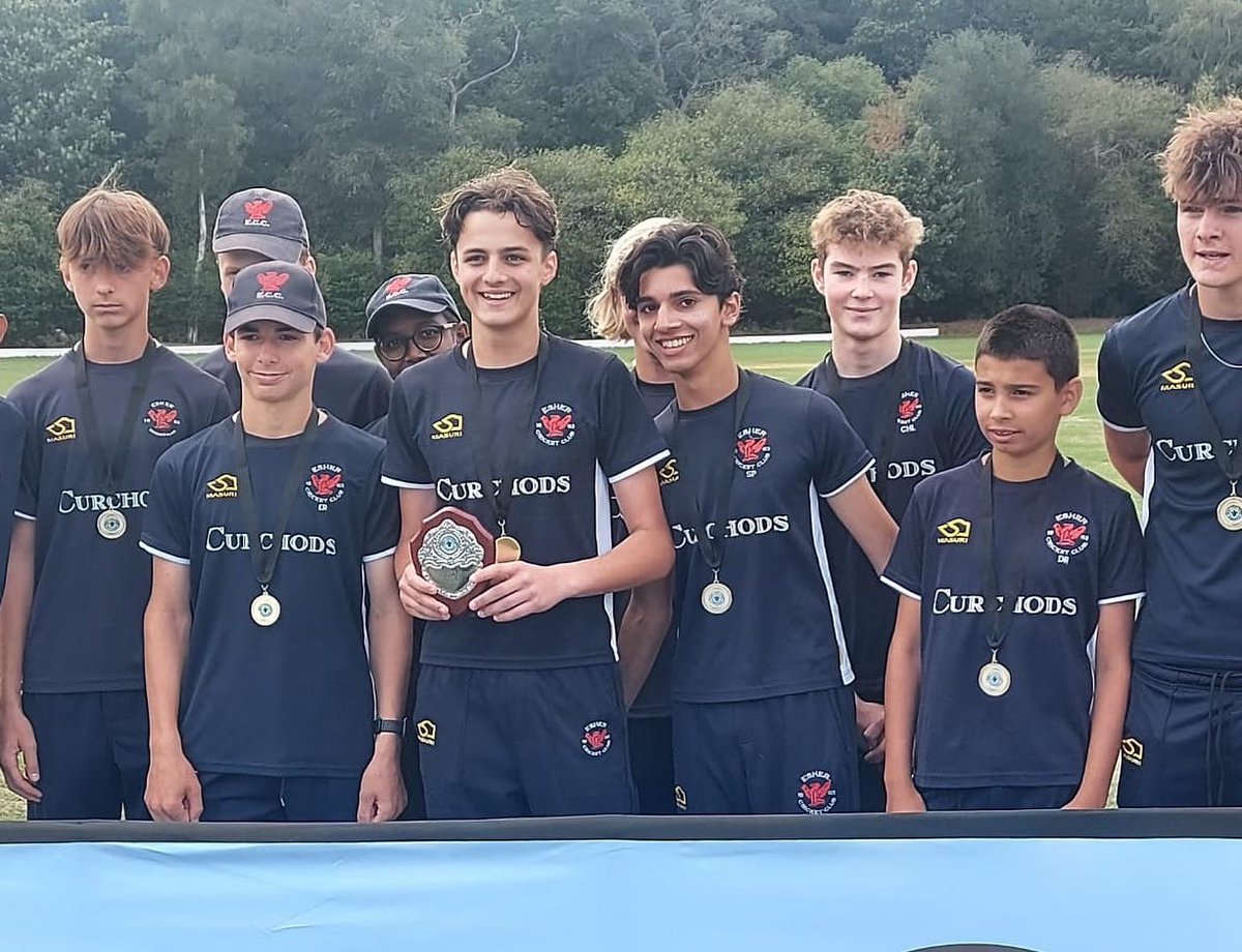 Esher CC - Boys Cricket (@esherccboys) on Twitter photo A Super ๐ Monday at Surrey Finals Day.
U19s retain the T20๐ -for a 3rd year
U14s (2021 national champs) remain unbeaten - U14A retain the Surrey ๐, U14B win the Surrey ๐ฏ ball ๐
U11s win the Surrey ๐
U13s earlier won the Surrey ๐, win the EsherTournament
<a href="/eshercc/">Esher Cricket Club</a> A Super ๐ Monday at Surrey Finals Day.
U19s retain the T20๐ -for a 3rd year
U14s (2021 national champs) remain unbeaten - U14A retain the Surrey ๐, U14B win the Surrey ๐ฏ ball ๐
U11s win the Surrey ๐
U13s earlier won the Surrey ๐, win the EsherTournament
<a href="/eshercc/">Esher Cricket Club</a>