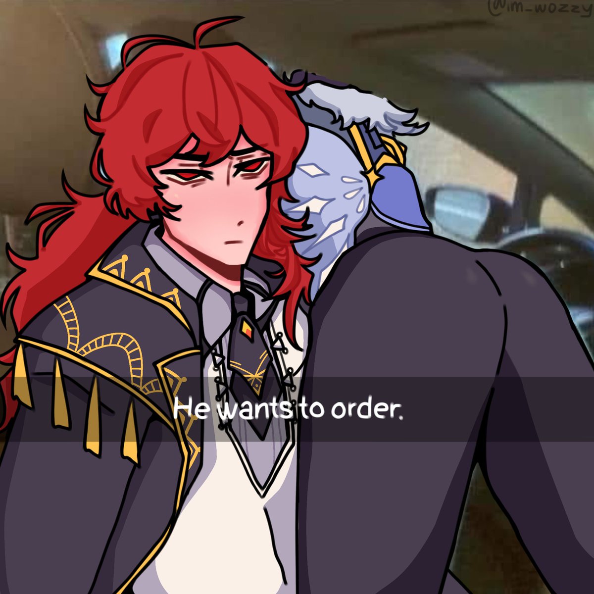 Jijirmi's tweet photo. He wants to order.
Colored version

And yes i know kaeya is a flatass

#Kaeyafanart #Diluc #Dilucfanart #kaeya #hewantstoorder #MEMES https://t.co/h8L5ubyr6P