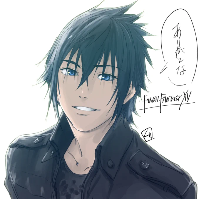 #HBDNoctis 過去絵ですが誕おめ!! 