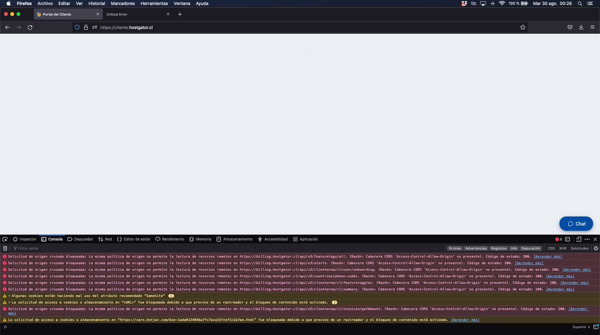 fuentescorp's tweet photo. @HostGator @HostGatorES otra vez?, el mes pasado ya habían existido problemas, y ahora otra vez, otra vez no puedo acceder al panel de cliente https://t.co/K0OVx8qOV9