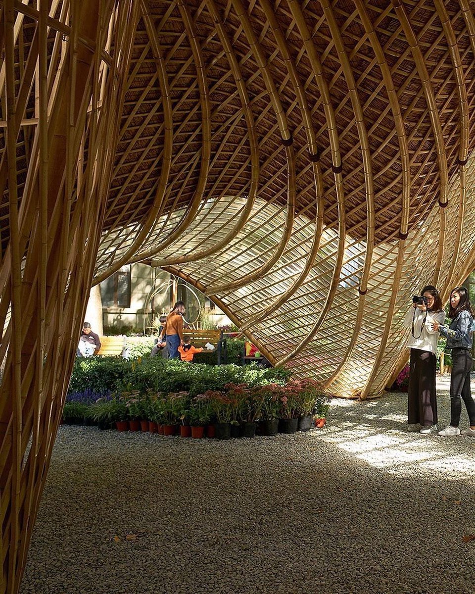 parametricarch's tweet photo. Swirling Cloud: Bulletin Pavilion for BJFU Garden Festival by SUP Atelier📍in Beijing, China.
🖋Designer: SUP Atelier
📸 Su Chen, Chun Fang
#mathematical #algorithm #algorithmicdesign #computation #Bamboo #BambooStructure #timber #wood https://t.co/5s1PuYIFGE