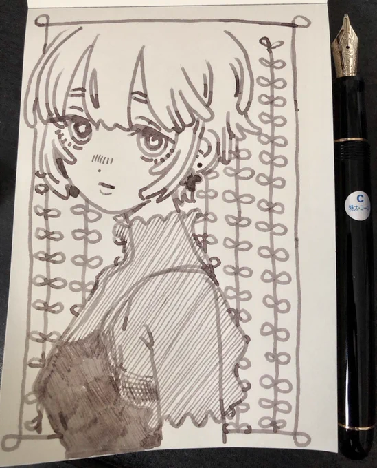 Cニブ最高 
#万年筆イラスト部 