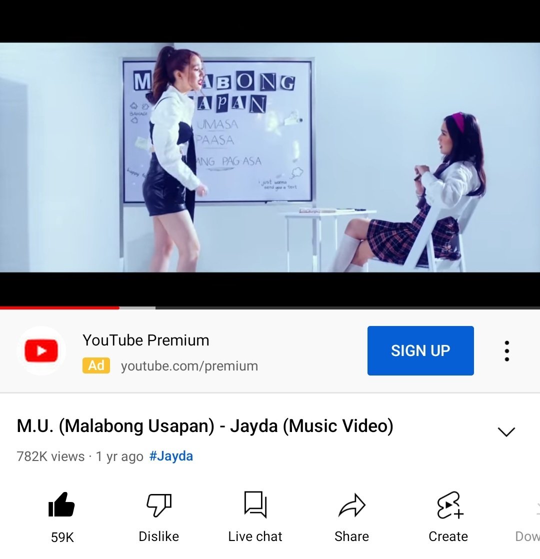 jaydanationofc's tweet photo. Road to 1M na ang MV ng M.U keep streaming fam💜

AYOKO NA NG MU
Jayda Avanzado
#JaydaAvanzado @jaydaavanzado https://t.co/2MzaivwPFy