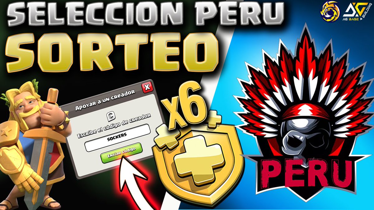 🔥SUPER SORTEO🔥 6 pases de ORO
⭐️SELECCION PERU⭐️
🙀video aqui 👇
🎬youtu.be/UV6PKX-adQw
⏩USA CODIGO SOCKERS

REQUISITOS:

1📌RT🔄y LIKE❤️
2📌SEGUIRME A MI <a href="/Sockers_/">Sockers SU</a> a <a href="/Jeffersson1995/">Jeffersson 🇵🇪</a> y a <a href="/SelePeruCoc/">Seleccion Peruana Oficial - COC</a>  

🎁se paga via PAYPAL, ganadores dia 4