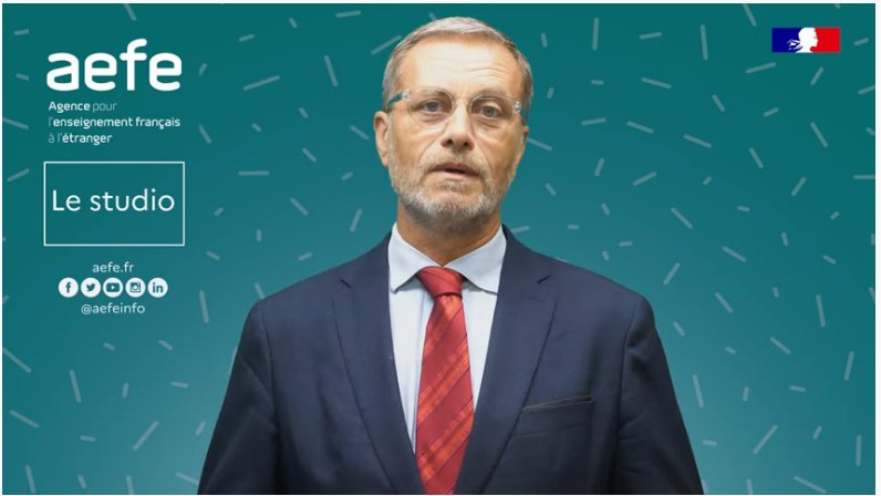 En vous souhaitant une excellente rentrée scolaire 2022....
Message de rentrée du directeur de l'AEFE, M. Olivier Brochet.

youtu.be/Rc7k_PZwBoM