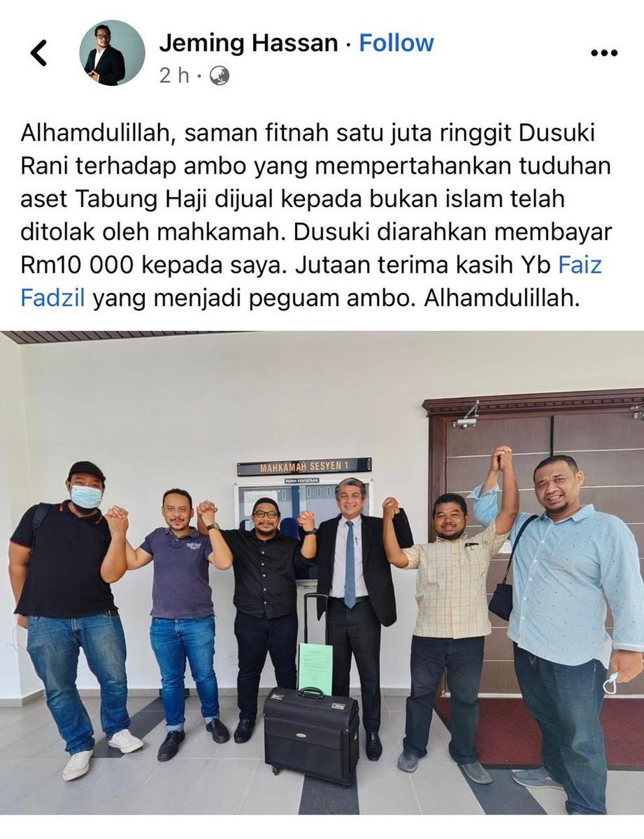 LagaCawan's tweet photo. Jadi benarlah kata-kata Jeming yang Ustaz Ahmad Dusuki adalah seorang penipu, pendusta dan pembohong. 

Dan dakwaan Dusuki aset-aset Tabung Haji telah dijual semasa era 22 bulan kerajaan PH adalah FITNAH.

Nauzubillah. Semoga Dusuki cepat bayar 10K dan bertaubat.

Tahniah Jeming. https://t.co/mgJdpUO1cj
