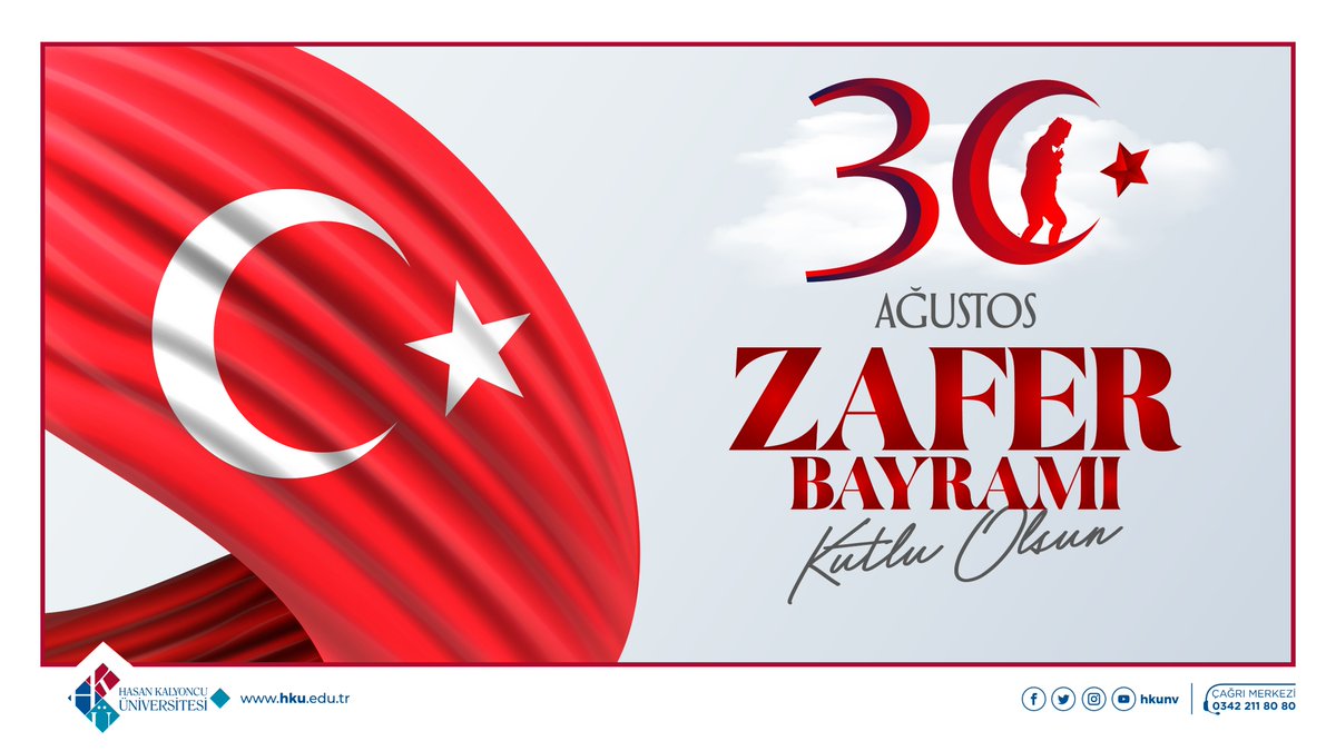 Tarihi zaferlerle dolu olan milletimizin "30 Ağustos Zafer Bayramı" kutlu olsun. 

#30AğustosZaferBayramı