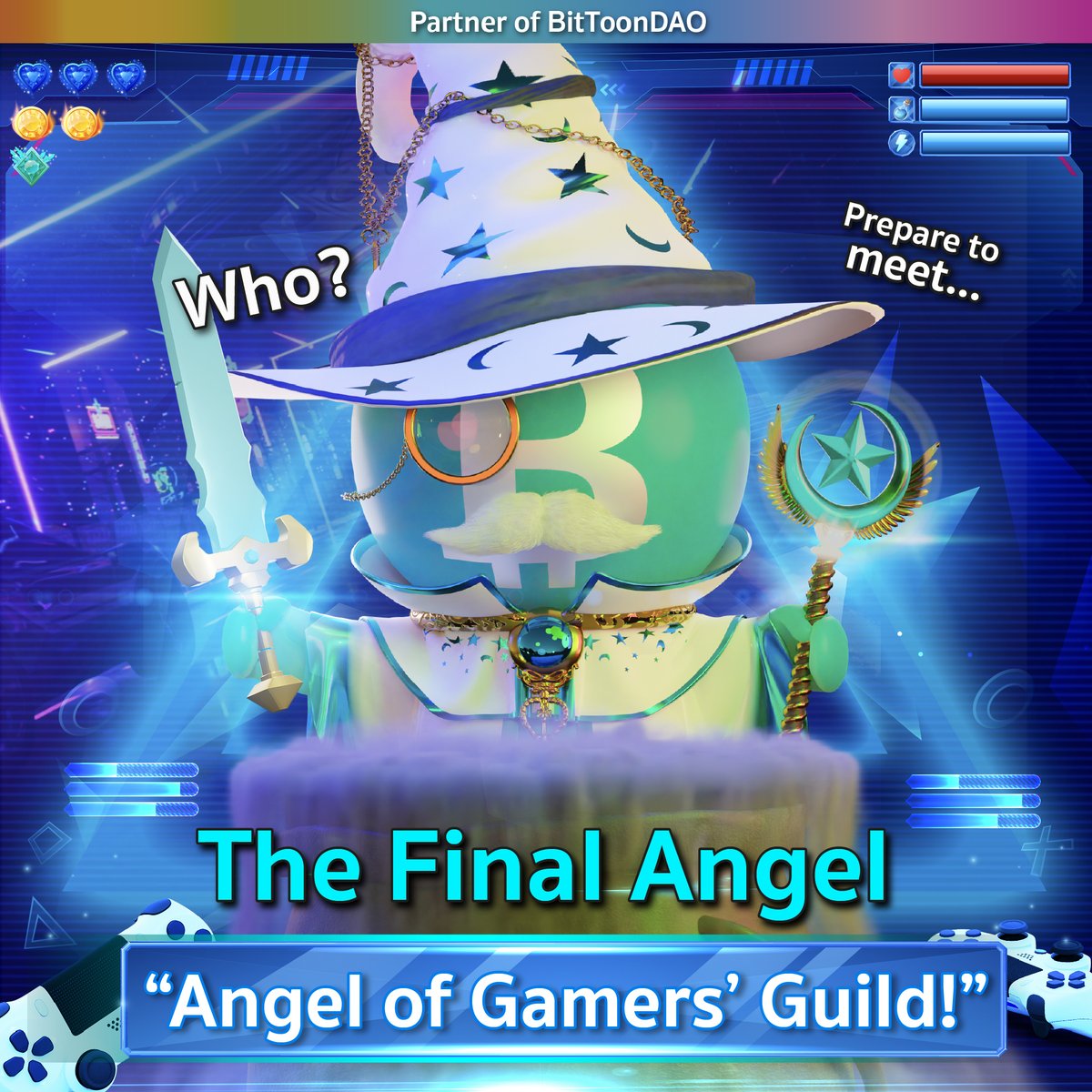 BitToonDAO's tweet photo. #15thAngel for BitToonDAO!
💙Here comes our final Angel before minting. Angels who inspired people to enjoy the games of the modern world. The Angel of Gamers’ Guild! ⚔️
#BitToonAngel #AngelOfGamersGuild https://t.co/6ydzTs4tlR