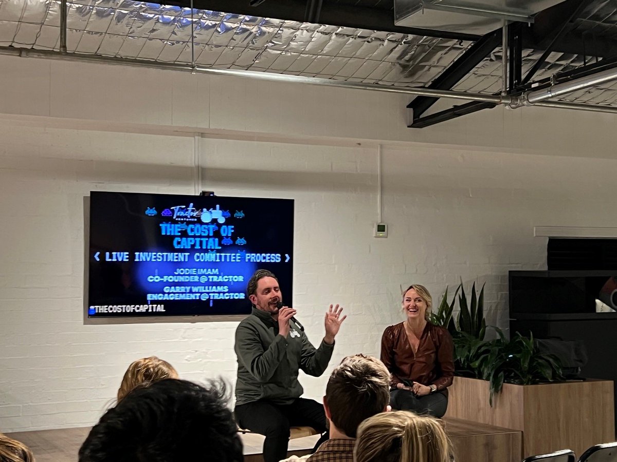 Jodie Imam (@jodieimam) on Twitter photo I'm so excited to be in Syd tmrw for our final <a href="/tractorventures/">Tractor Ventures 🚜</a> 'The Cost of Capital' event, speaking to a bunch of tech company founders and operators.
Thnx to all who've attended & hosted us in their fine cities!🚜
Tmrw's Details:
Wed Aug 31, 6pm, Free: …costofcapitalsydney.eventbrite.com.au I'm so excited to be in Syd tmrw for our final <a href="/tractorventures/">Tractor Ventures 🚜</a> 'The Cost of Capital' event, speaking to a bunch of tech company founders and operators.
Thnx to all who've attended & hosted us in their fine cities!🚜
Tmrw's Details:
Wed Aug 31, 6pm, Free: …costofcapitalsydney.eventbrite.com.au