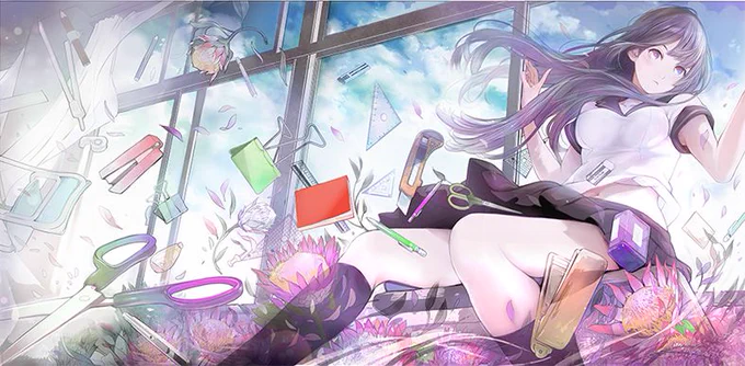 【休載SP企画】●10巻・特装版/戦場ヶ原ひたぎ●戦場ヶ原さんの脚のラインがいつもより真っ直ぐでは?と確認したところ「中高生の脚に肉をつけすぎると、記号的に年齢を重ねた体に見えてしまうから今回はこのくらいで」とのこと。なるほどー。(グレスタ) 
