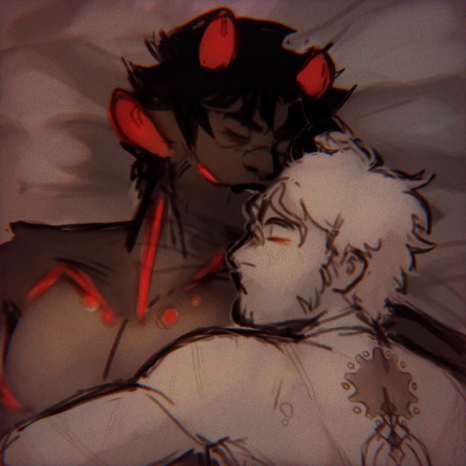 Day 2 but it's not the theme because I had no idea what to do rip. So we get sleepytime. Which works cause rn it's like 10 PM.#homestuck #davekatweek2022 #davekatweek 