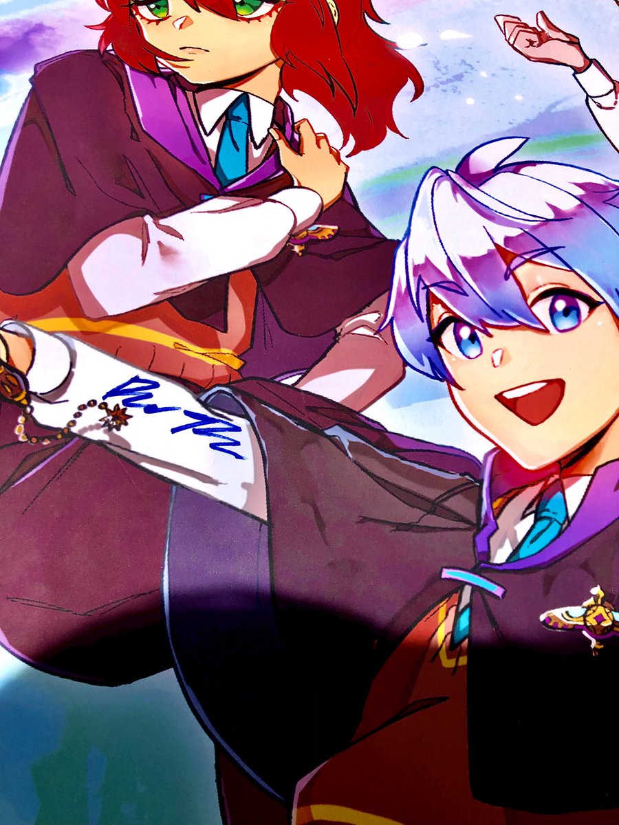 It was so cool to have the StoryArcana poster signed by the voice of our lead character, <a href="/Benimetrix/">Ben Thao</a> (Clay Quilt), and even cooler that we got to finally hangout in person! 💚🪄✨

🖼 <a href="/cyomogames/">Cyomo</a>