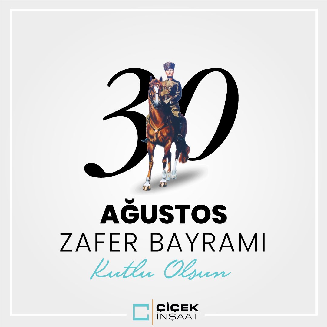 cicekins's tweet photo. Büyük zaferin 100. yılında Mustafa Kemal Atatürk ve silah arkadaşlarını saygıyla anıyoruz…
30 Ağustos Zafer Bayramı kutlu olsun!

#30ağustos #30ağuatoszaferbayramı #zaferbayramı https://t.co/ybOCVHjUhU