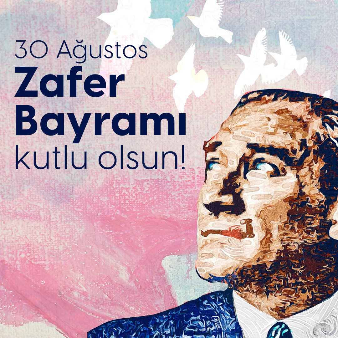 Başta Mustafa Kemal Atatürk olmak üzere özgürlük ve bağımsızlık için mücadele eden tüm atalarımızı saygı ve minnetle anıyoruz. #30AğustosZaferBayramı’mız kutlu olsun!