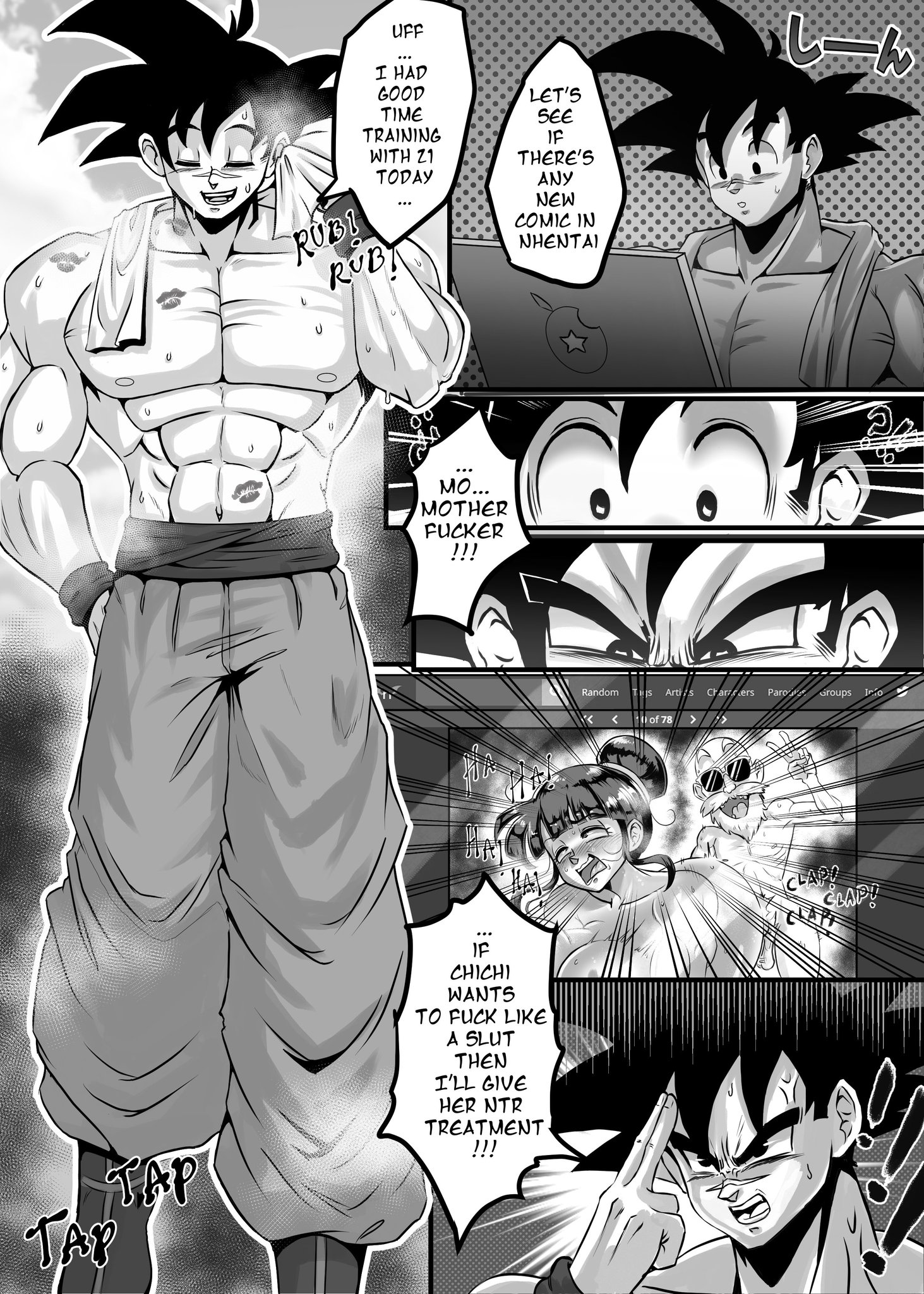 Ogi_sifer🔞 on X: Goku X Chichi, Heantai comission requested by Miyamoto  musashi on intagram... This is my first H comic but I think it turned out  quite well! please emnjoy and see