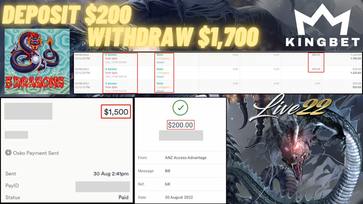 KINGBET_AUS's tweet photo. 🥳Congrats Dear Member 🇦🇺KINGBET🇦🇺 Deposit Only $200 Get Withdrawal $1,700‼️

🌐Contact Us► https://t.co/jpqXWboXyW

#KINGBET #freegame #Australia #casino #onlinecasino #trustedcompany #slot #welcomebonus #rebate #bonus #918kiss #pussy888 #mega888 #evo888 #live22 #x500 #joker https://t.co/53TozFvG7s